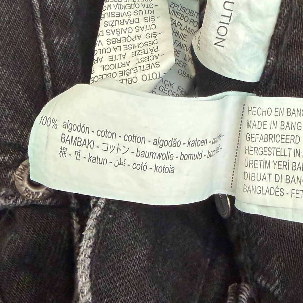 ZARA TRF Mom Fit Comfort Jeans Washed Black US 6 - Picture 7 of 10